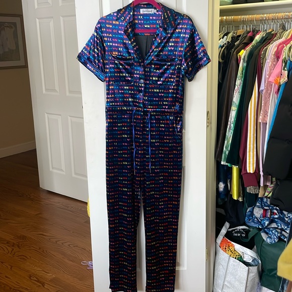 RACHEL ANTONOFF Jewel Jumpsuit Stick On Earrings Size XS - Picture 6 of 8